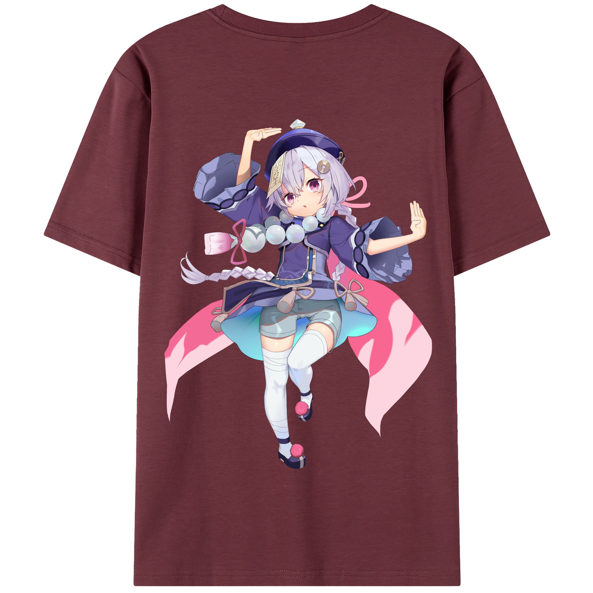げんし神 七七 なな  genshin Nana 綿100％半袖Tシャツ（背面プリント）